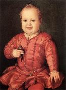 BRONZINO, Agnolo Portrait of Giovanni de Medici oil painting reproduction